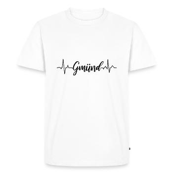 ECG Gmünd - Men's Premium Organic T-Shirt - white - Front - Nico (187cm)