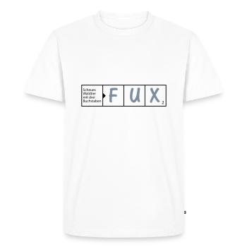 Fuchs Fux T-Shirt / / Animal Puzzles / / Humor - Men's Premium Organic T-Shirt - white - Front - Nico (187cm)