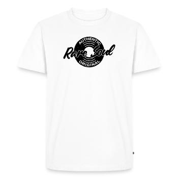 Rare Soul Emblem Vinyl Record Cratedigger Music - Men's Premium Organic T-Shirt - white - Front - Nico (187cm)