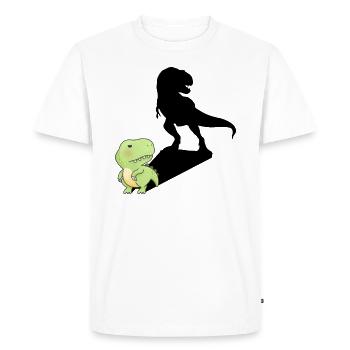 Petit, grand temps! - Rêvez grand - T-shirt Premium bio Homme - blanc - Devant - Nico (187cm)