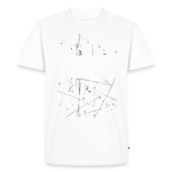 OPTIMIZER D54 26 - Men's Premium Organic T-Shirt - white - Front - Nico (187cm)