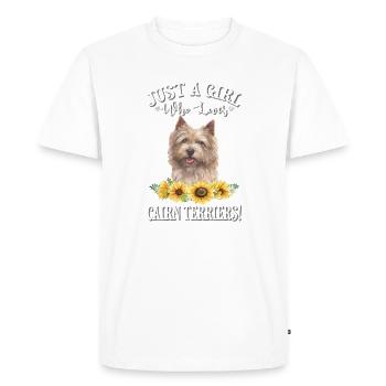 Cairn Terrier - Men's Premium Organic T-Shirt - white - Front - Nico (187cm)