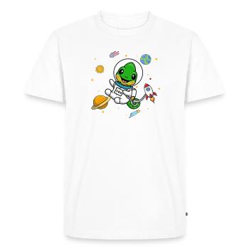 Caméléon - T-shirt Premium bio Homme - blanc - Devant - Nico (187cm)