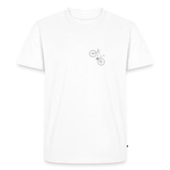 Cadeau de vélo, Amoureux du vélo, C’est une bonne journée pour rouler - T-shirt Premium bio Homme - blanc - Devant - Nico (187cm)