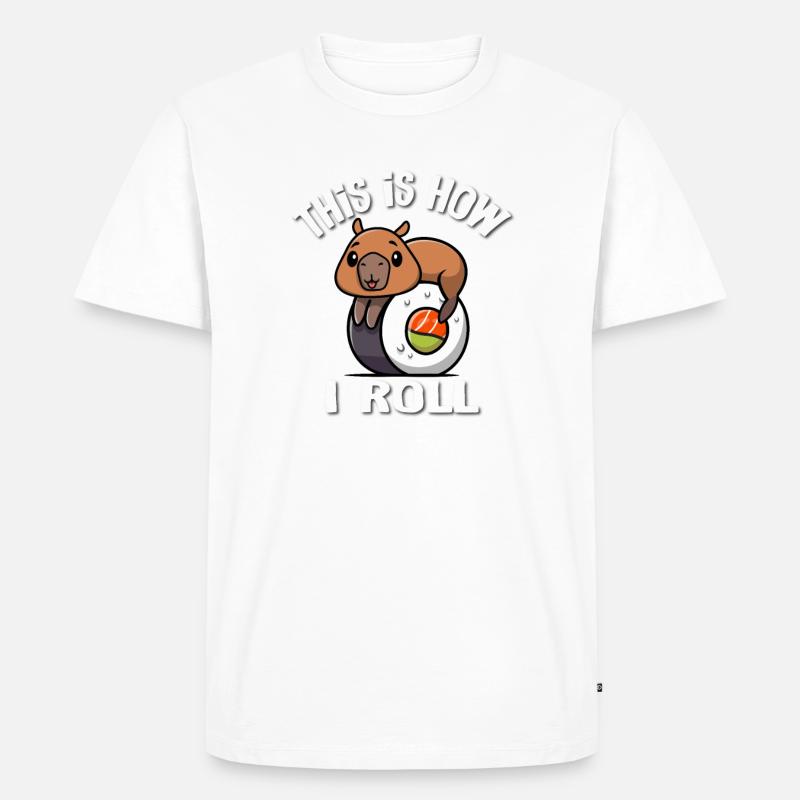 Capybara - Männer Premium Bio T-Shirt - Weiß