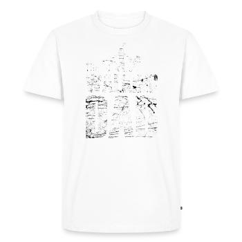 The walking dad - T-shirt Premium bio Homme - blanc - Devant - Nico (187cm)