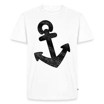 Ancre en détresse - T-shirt Premium bio Homme - blanc - Devant - Nico (187cm)