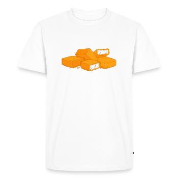 Nuggets de poulet Nugs Not Drugs Fast Food Hunger - T-shirt Premium bio Homme - blanc - Devant - Nico (187cm)