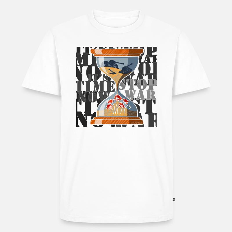 it's time now! - Männer Premium Bio T-Shirt - Weiß