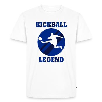 Balle d'entraînement Kickball Sports Hobby - T-shirt Premium bio Homme - blanc - Devant - Nico (187cm)