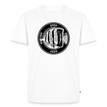 Butterfly Fish Reef Builder Marine Aquarium Fish - Men's Premium Organic T-Shirt - white - Front - Nico (187cm)