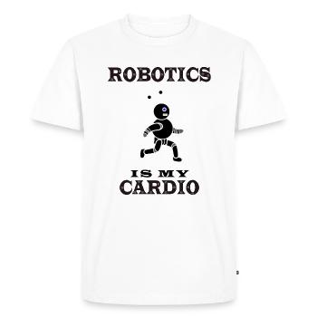 Robotics as Cardio Electronic Engineer - Men's Premium Organic T-Shirt - white - Front - Nico (187cm)