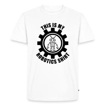 Robotique Ingénierie mécanique de robots - T-shirt Premium bio Homme - blanc - Devant - Nico (187cm)