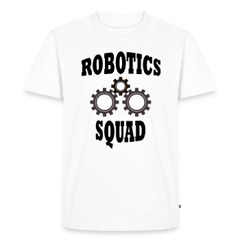 Citation ironique de Robot Squad Ingénieur - T-shirt Premium bio Homme - blanc - Devant - Nico (187cm)
