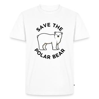 Sauvez les ours polaires, la beauté de la faune - T-shirt Premium bio Homme - blanc - Devant - Nico (187cm)