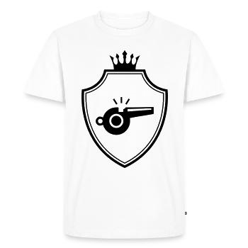 Whistle Pipe Armoiries - T-shirt Premium bio Homme - blanc - Devant - Nico (187cm)