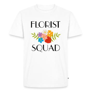 Nature Lover Gardening Flowers Hobby Florist - Men's Premium Organic T-Shirt - white - Front - Nico (187cm)