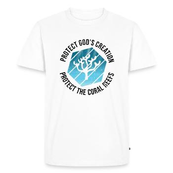 Protégez la création de Dieu, les récifs - T-shirt Premium bio Homme - blanc - Devant - Nico (187cm)