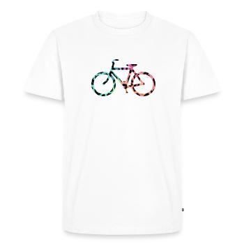 bicycle - Men's Premium Organic T-Shirt - white - Front - Nico (187cm)