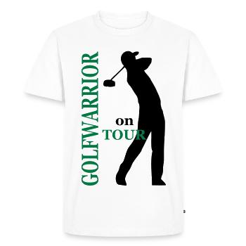 golf - T-shirt Premium bio Homme - blanc - Devant - Nico (187cm)