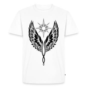 Ailes d’ange Ailes d’ange Archange - T-shirt Premium bio Homme - blanc - Devant - Nico (187cm)
