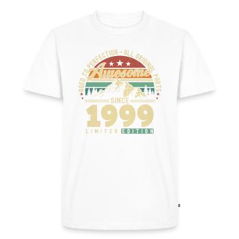 Grand depuis 1999 - T-shirt Premium bio Homme - blanc - Devant - Nico (187cm)