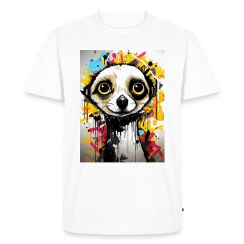 [] Suricate Aventure Colorée - T-shirt Premium bio Homme - blanc - Devant - Nico (187cm)