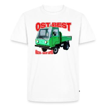 Multicar M25 bunt - Männer Premium Bio T-Shirt - Weiß - Vorne - Nico (187cm)