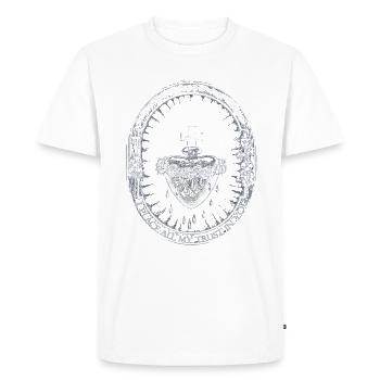 Sacré cœur de Jésus, je place ma confiance en Toi - T-shirt Premium bio Homme - blanc - Devant - Nico (187cm)