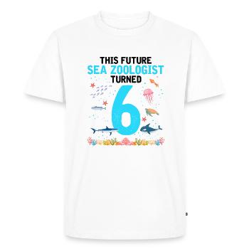 Zooologiste Biologiste marin Biologie marine - T-shirt Premium bio Homme - blanc - Devant - Nico (187cm)