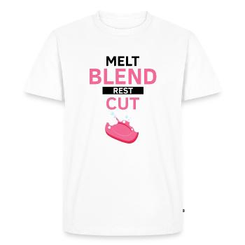Conception de fabrication de savon pour les conceptions de fabricants de savon - T-shirt Premium bio Homme - blanc - Devant - Nico (187cm)