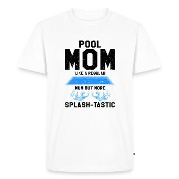 Conceptions de sauveteurs pour les techniciens de piscine - T-shirt Premium bio Homme - blanc - Devant - Nico (187cm)