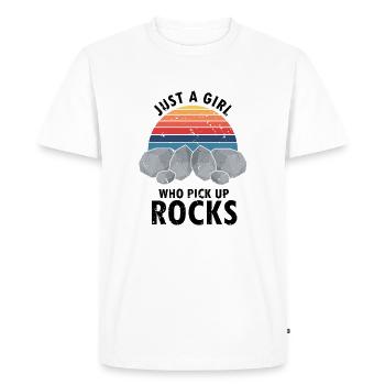 Collectionneur de pierres précieuses et recherche sur les pierres précieuses - T-shirt Premium bio Homme - blanc - Devant - Nico (187cm)