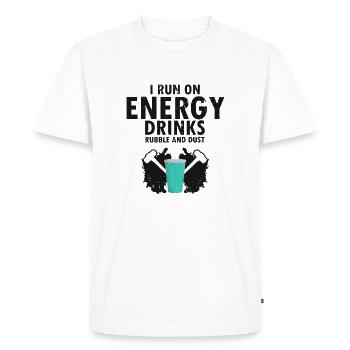 Démolition et rénovation de maisons - T-shirt Premium bio Homme - blanc - Devant - Nico (187cm)