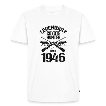Conception de coyote pour les réacteurs de coyote - T-shirt Premium bio Homme - blanc - Devant - Nico (187cm)
