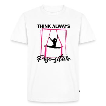 Cirque de soie aérien pour les artistes de soie aérienne - T-shirt Premium bio Homme - blanc - Devant - Nico (187cm)