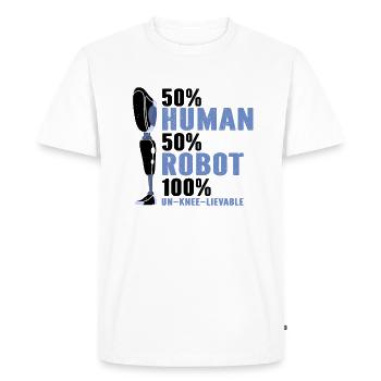 Leg prosthesis design and leg prostheses - Men's Premium Organic T-Shirt - white - Front - Nico (187cm)