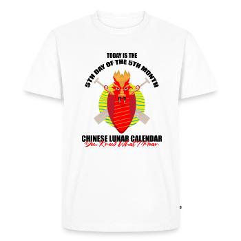 Conception de course de bateaux-dragons pour Dragon Boating - T-shirt Premium bio Homme - blanc - Devant - Nico (187cm)