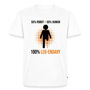 Leg prosthesis design and leg prostheses - Men's Premium Organic T-Shirt - white - Front - Nico (187cm)