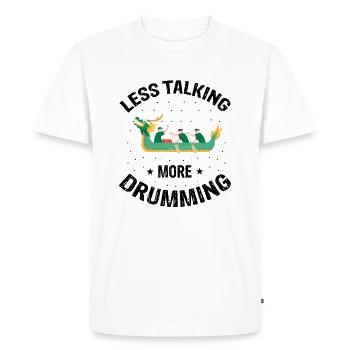 Équipage de bateau-dragon et équitation en bateau-dragon - T-shirt Premium bio Homme - blanc - Devant - Nico (187cm)