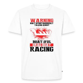 Dragon boating theme for dragon boat paddling - Men's Premium Organic T-Shirt - white - Front - Nico (187cm)