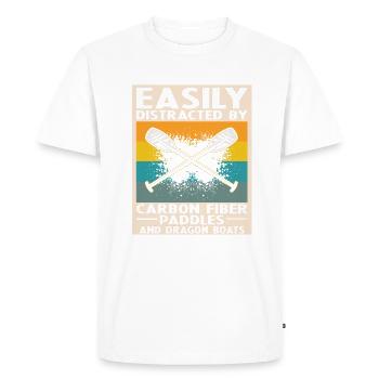 Entraîneur de bateau-dragon et bateau-dragon - T-shirt Premium bio Homme - blanc - Devant - Nico (187cm)