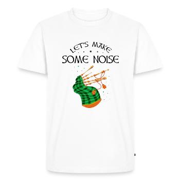 Bagpipes for pipers and Scots - Men's Premium Organic T-Shirt - white - Front - Nico (187cm)