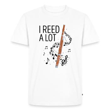 Conception d’instruments à vent bassoniste pour bassoniste - T-shirt Premium bio Homme - blanc - Devant - Nico (187cm)