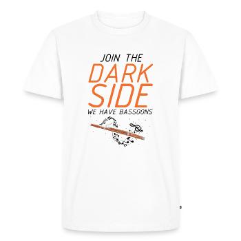 Conception d’instruments à vent bassoniste pour bassoniste - T-shirt Premium bio Homme - blanc - Devant - Nico (187cm)