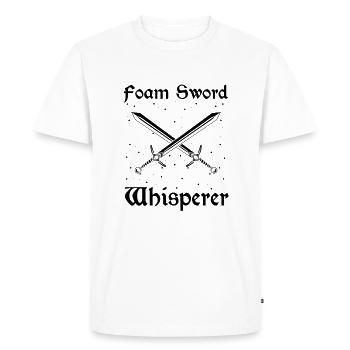 Citation de jeu de rôle pour Larper et Larp - T-shirt Premium bio Homme - blanc - Devant - Nico (187cm)