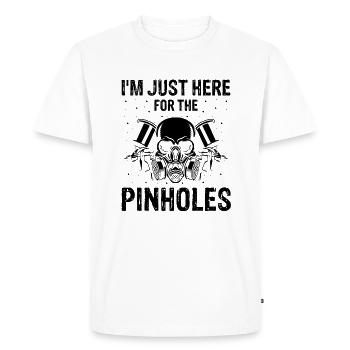 Body technician saying for car painters - Men's Premium Organic T-Shirt - white - Front - Nico (187cm)
