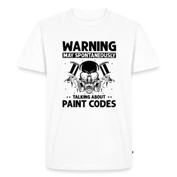 Car painter offer for coachbuilders - Men's Premium Organic T-Shirt - white - Front - Nico (187cm)