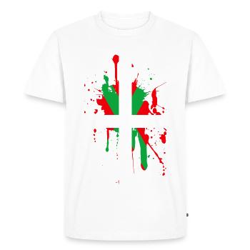 euskal herria design 8 - Men's Premium Organic T-Shirt - white - Front - Nico (187cm)