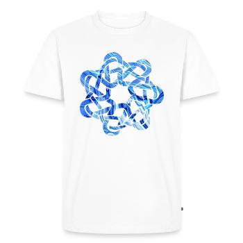 Celtic knot 9 e 80 - Men's Premium Organic T-Shirt - white - Front - Nico (187cm)